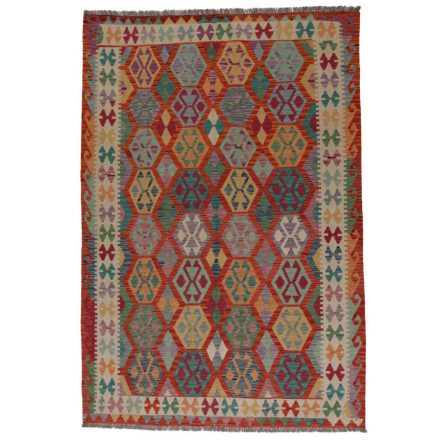 Tapis Kilim Afghan Chobi 203x292 tapis kilim tissé à la main