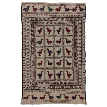 Tapis tribal kilim Adarskan 126x202 tapis mural tissé main