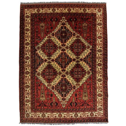 Grand Tapis Afghan bordeaux Ersari 262x353 tapis oriental fait main pour le salon