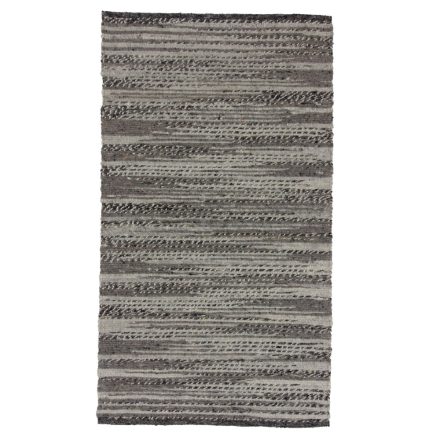 Tapis gris en laine Rustic 91x161 tapis moderne en laine