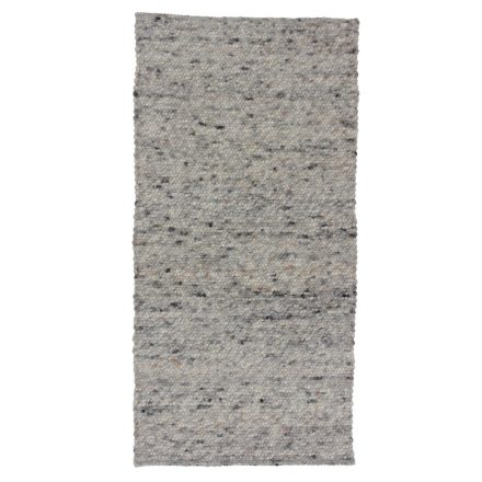 Tapis gris en laine Rustic 73x144 tapis moderne en laine