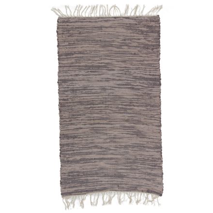 Tapis chiffon 125x72 marron tapis chiffon en coton