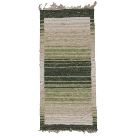 Tapis laine tissé Rustic 73x161 tapis en laine moderne de séjour ou de chambre à coucher