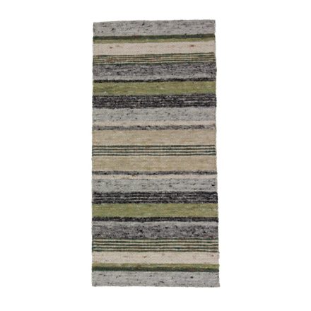 Tapis laine tissé Rustic 70x151 tapis en laine moderne de séjour ou de chambre à coucher