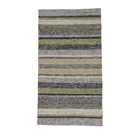 Tapis vert en laine Rustic 90x163 tapis épais