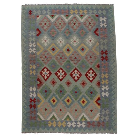 Tapis kilim ethnique Chobi 250x187 kilim en laine afghane tissé main