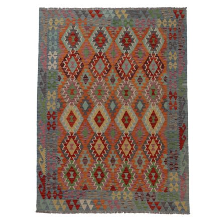 Tapis kilim ethnique Chobi 237x177 kilim en laine afghane tissé main