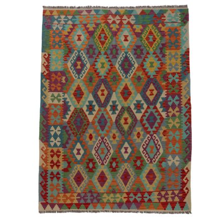 Tapis kilim authentique Chobi 243x188 kilim en laine afghane tissé main