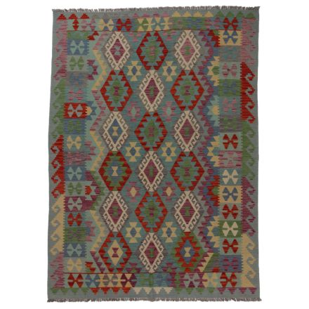 Tapis kilim ethnique Chobi 240x175 kilim en laine afghane tissé main