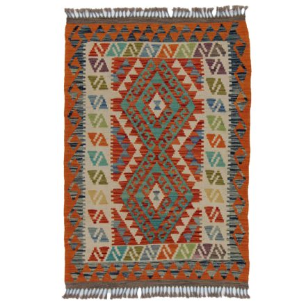 Tapis Kilim Chobi 132x92 Kilim afghan en laine tissé à la main