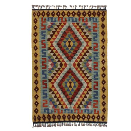 Tapis Kilim Chobi 150x100 Kilim afghan en laine tissé à la main