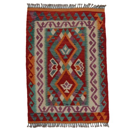 Tapis Kilim tissé main 142x101 Kilim afghan en laine