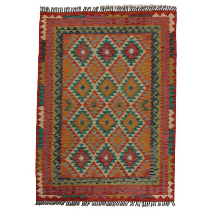 Tapis Kilim Chobi 205x150 Kilim afghan en laine tissé à la main