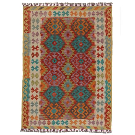 Tapis Kilim Chobi 208x153 Kilim afghan en laine tissé à la main