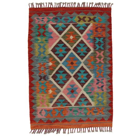 Tapis Kilim Chobi 125x87 Kilim afghan en laine tissé à la main