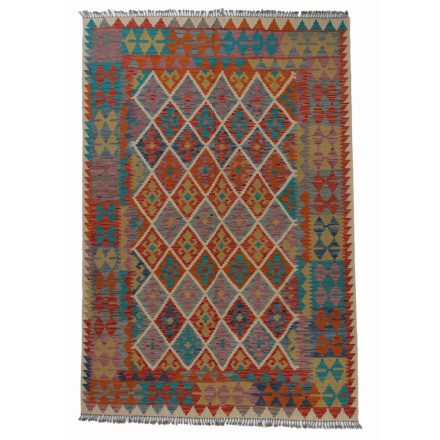 Tapis Kilim tissé main Chobi 201x294 tapis Kilim afghan