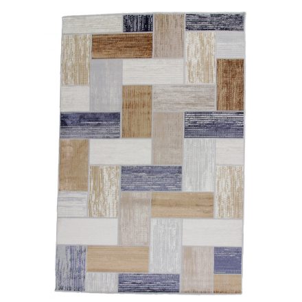 Tapis moderne gris bleu brun SAMI 160x230 Tapis salon, tapis chambre