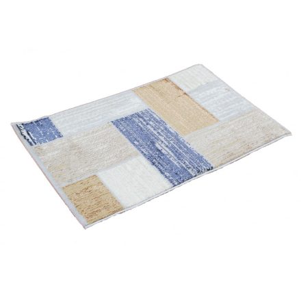 Tapis moderne gris bleu brun SAMI 60x90 Tapis salon, tapis chambre