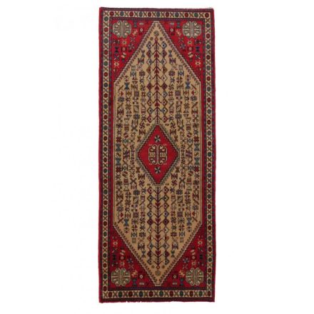 Tapis coureur Abadeh 74x187 tapis persan fait main pour le couloir