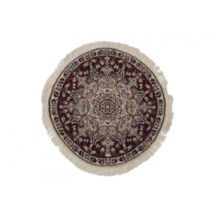 Tapis rond Nain 73x74 tapis persan fait main