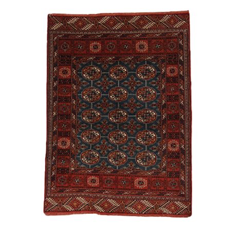 Tapis iranien Turkhmen 144x156 tapis persan fait main