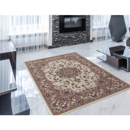 Tapis Persan beige MEDALION 140x200 tapis acrylique de qualité