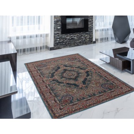 Tapis Persan bleu TABRIZ 140x200 tapis acrylique de qualité