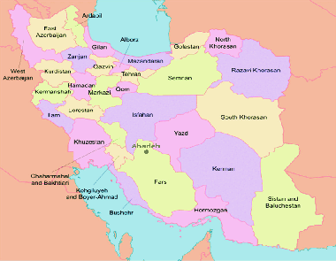 Carte du tapis iranien